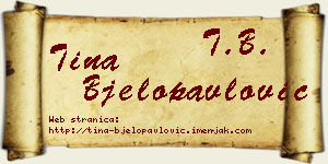 Tina Bjelopavlović vizit kartica